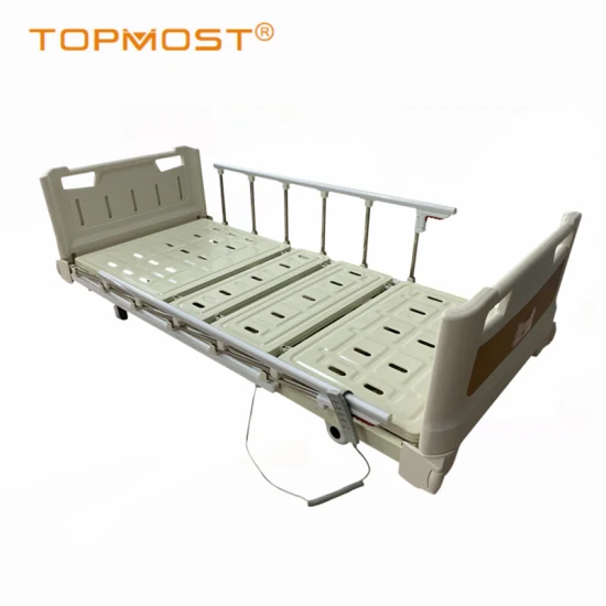 Hospital Wooden Color ABS Plastic Bedside Table, Patient Cabinet with Castors