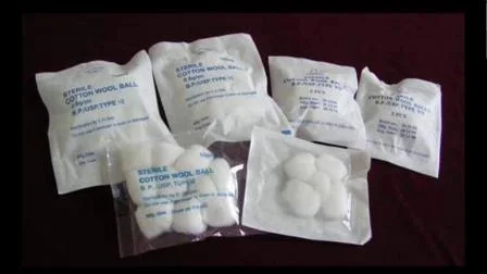 Disposable Medical 100% Absorbent Cotton Sterilized Cotton Ball with OEM Design Cosmetic Color Cotton Ball