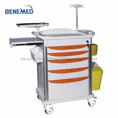 Cheap Price ABS Emergency Ambulance Movable Trolly for Hospital Use