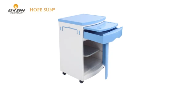 HS5403 ABS Plastic Medical Portable Storage Furniture Hospital Bedside Cabinet