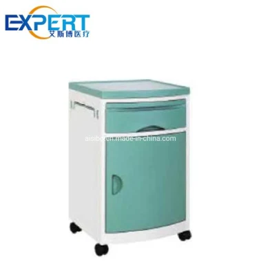 Hospital Furniture ABS Bedside Table Cabinet All Stainless Steel Bedside Table Medical Cabinet