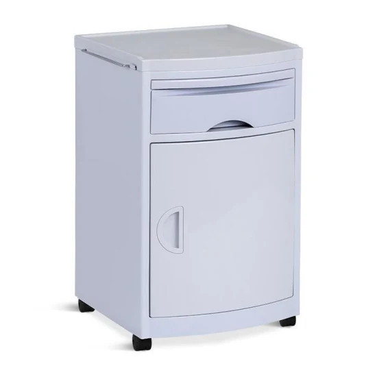 Cheap Bedside Lockers ABS Plastic Storage Over Bed Table Hospital Beside Cabinet