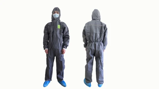 Wholesale High Quality Type 5/6 Hazmat Sui Disposable Protective Coverall Protection Suit